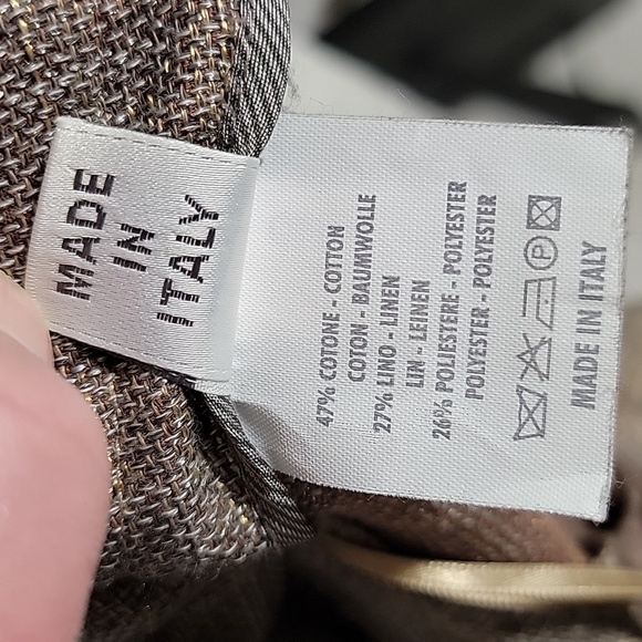 Gunex Brunello Cucinelli Skirt Pencil Knee Length Linen Cotton Tweed Italy 8 - Picture 7 of 11